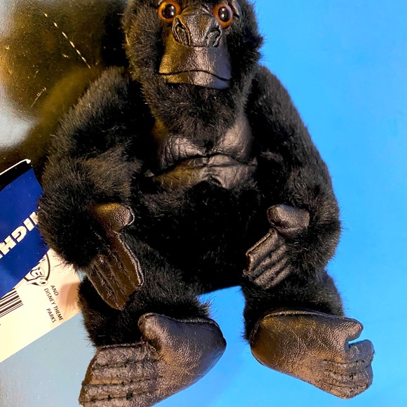 DISNEY STORE NWT VINTAGE 1990s MIGHTY JOE YOUNG BLACK GORILLA BEAN BAG PLUSH - Picture 6 of 9